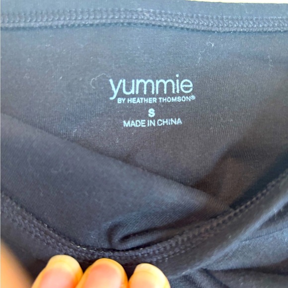 YUMMIE Compact Cotton Bootleg and Legging YT6-210 Black - Picture 3 of 5
